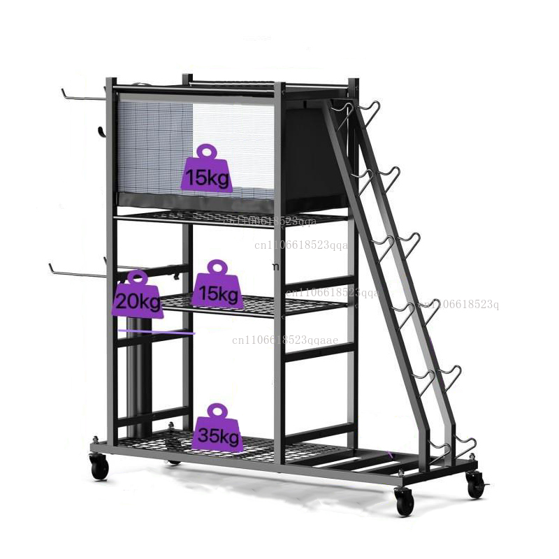 Home Gym Yoga Mat Storage - Support de rangement pour haltères, kettlebells