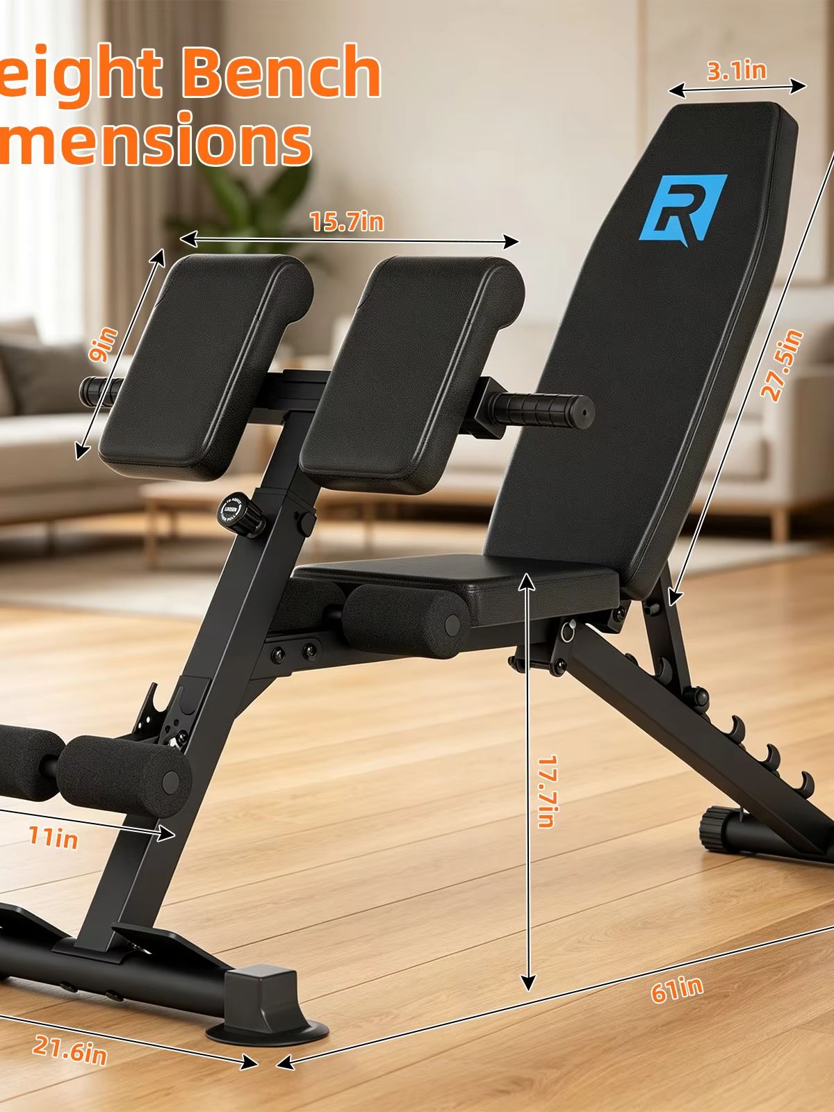 Home Gym Designs - Banc de musculation compact et robuste,