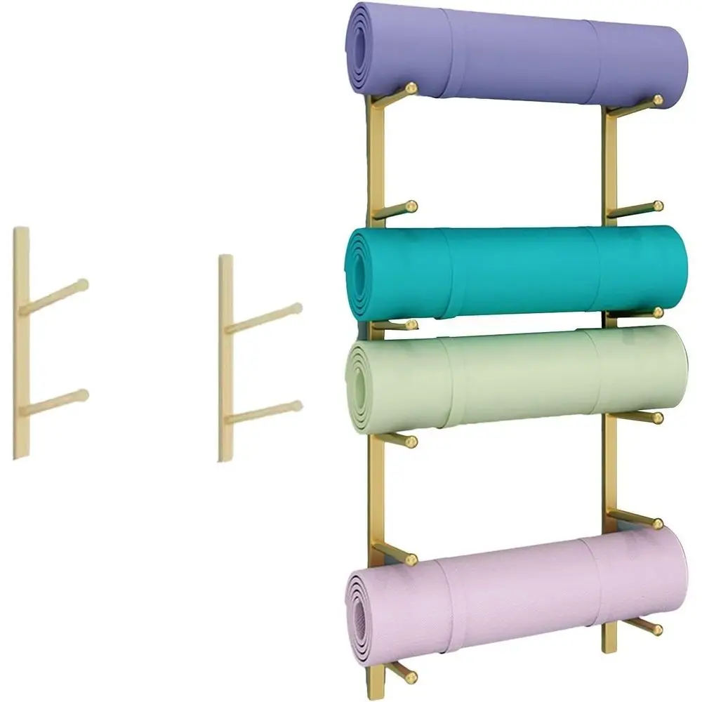 Home Gym Yoga Mat Storage - Support mural en métal pour équipement