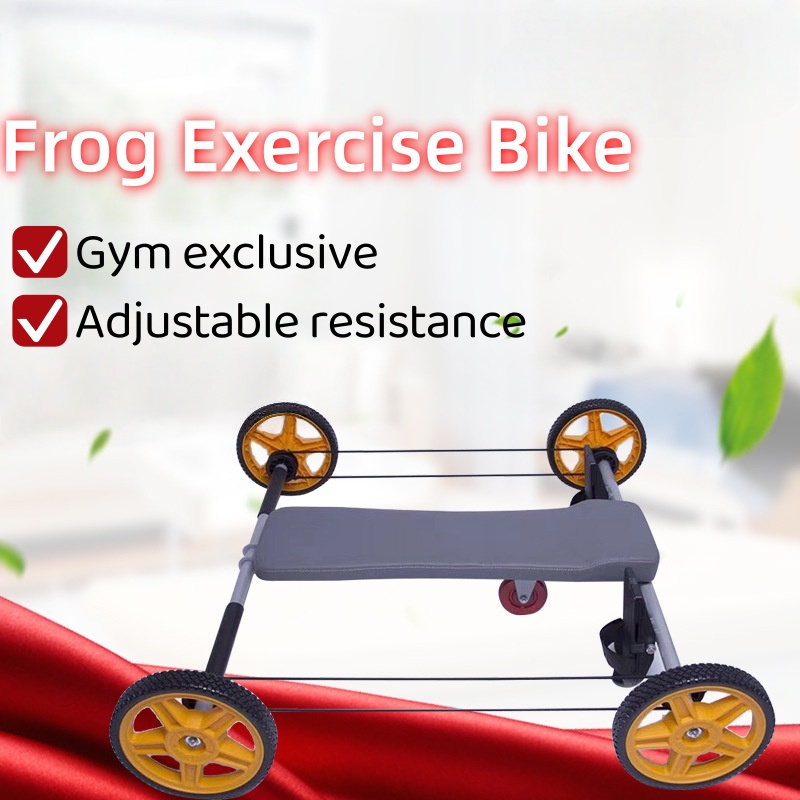 Home Gym No Equipment - Vélo d'exercice grenouille à quatre roues