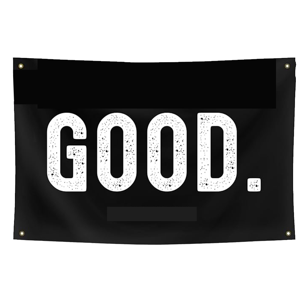 Home Gym Gold - Bannière de drapeau Gold Trident Good