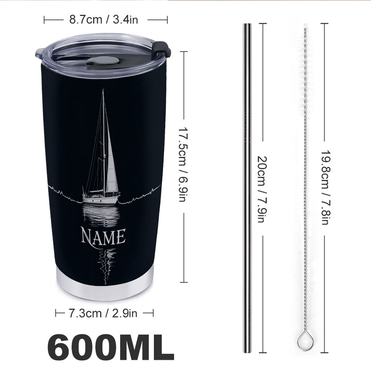 Home Gym Designs - Gobelet isotherme personnalisé en acier inoxydable