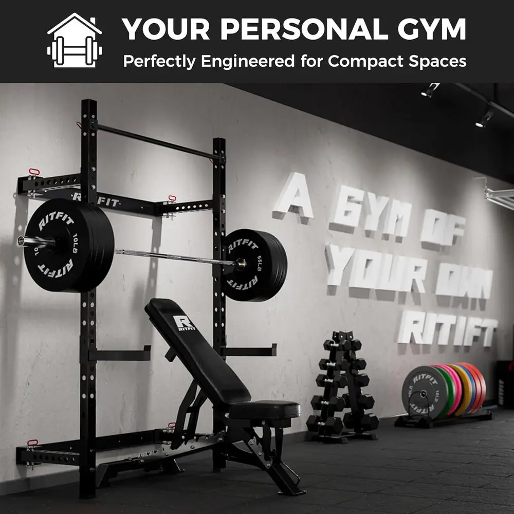 Rack de squat mural compact po - Home Gym Designs avis et prix