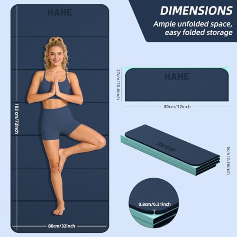 Tapis de yoga pliable pour la  - Home Gym Yoga Mat avis et prix