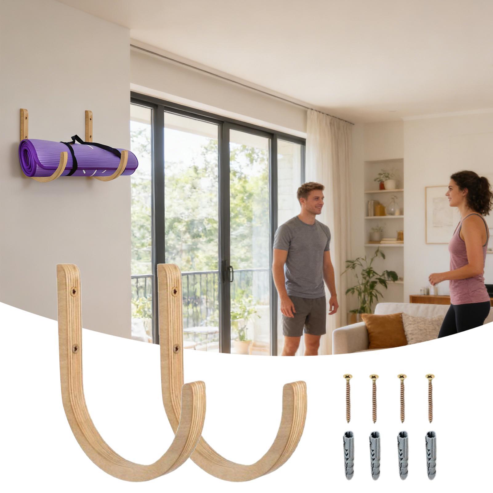 Support de tapis de yoga en bo - Home Gym Yoga Mat Storage avis et prix