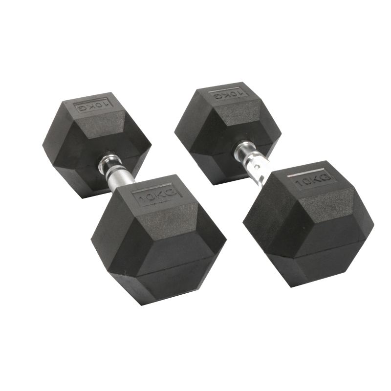 Haltères hexagonaux en caoutch - Home Gym No Equipment avis et prix
