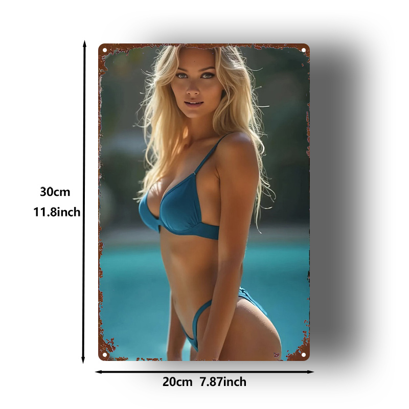 Panneau métallique Bikini doré - Home Gym Gold avis et prix